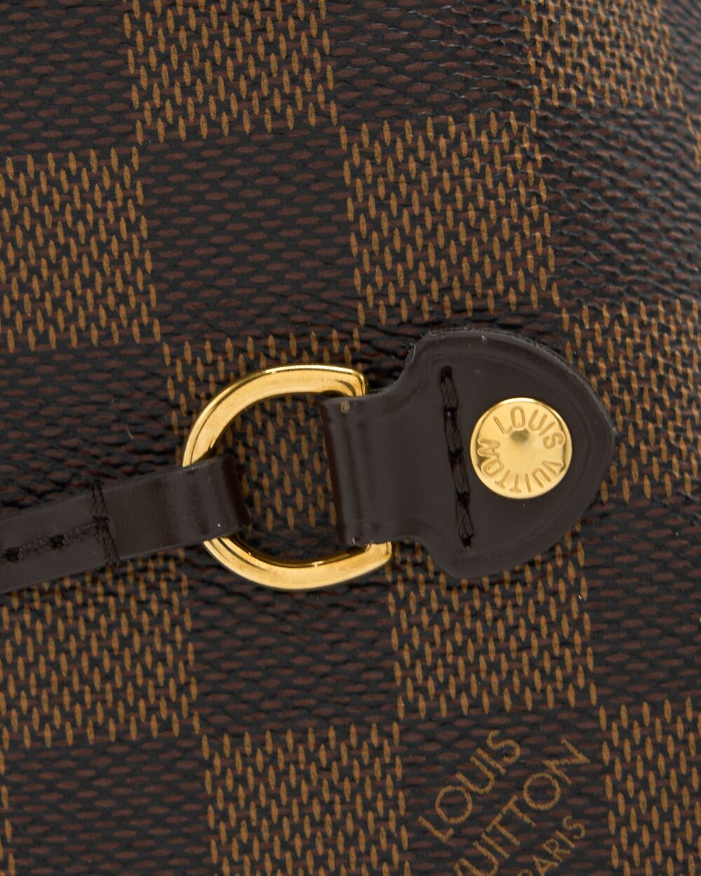 AAA Replica Louis Vuitton LV NEVERFULL MM DAMIER EBENE/PINK GHW