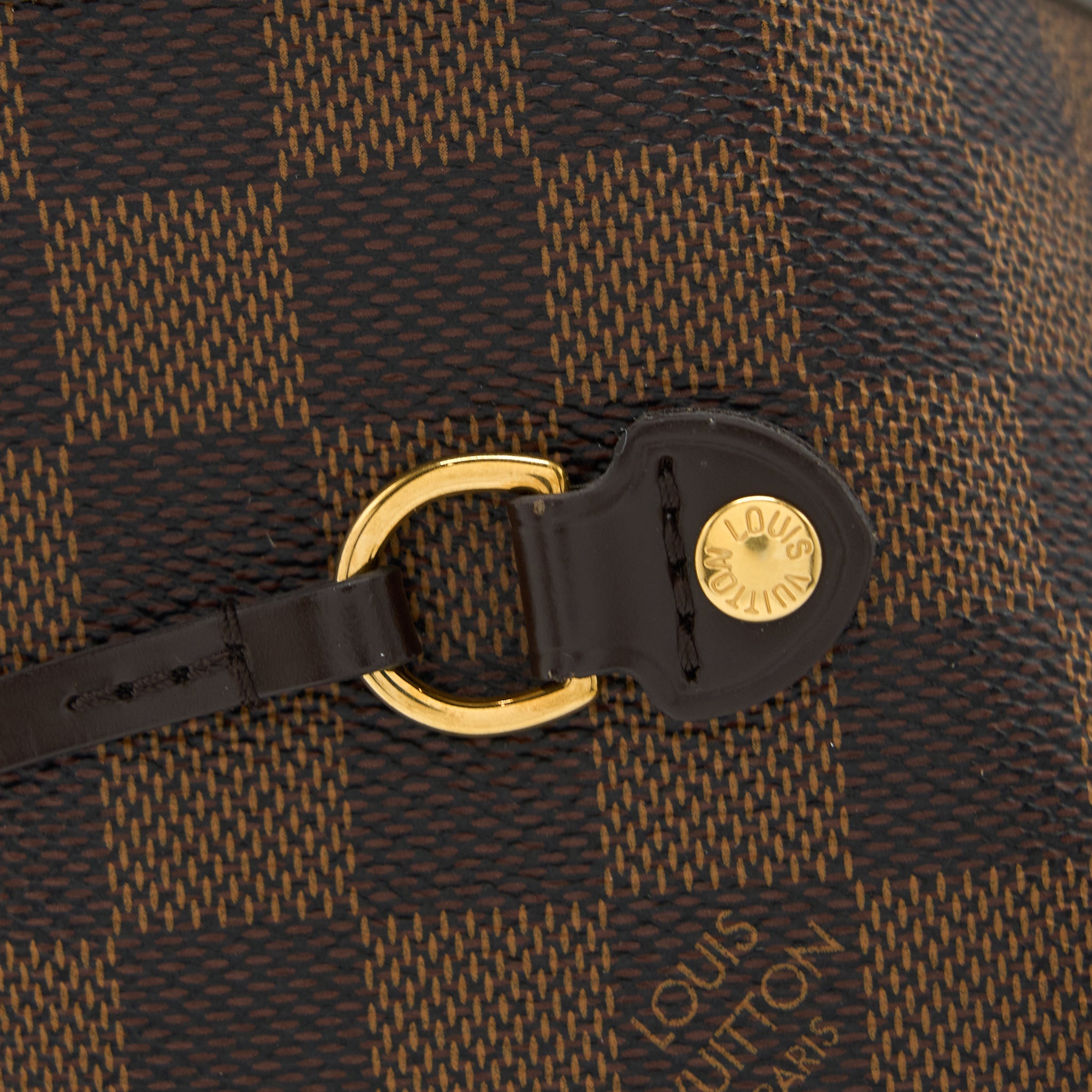 AAA Replica Louis Vuitton LV NEVERFULL MM DAMIER EBENE/PINK GHW