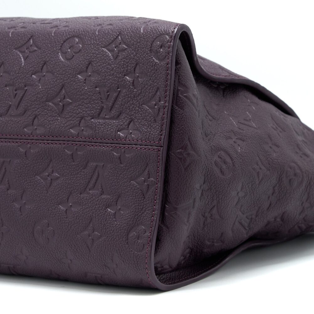 AAA Replica Louis Vuitton LV PETILLANCE TOTE BAG MONOGRAM EMPREINTE DARK PURPLE GHW