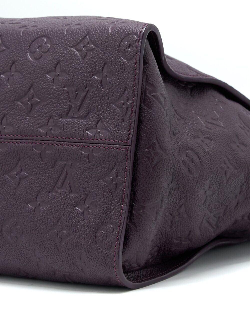 AAA Replica Louis Vuitton LV PETILLANCE TOTE BAG MONOGRAM EMPREINTE DARK PURPLE GHW