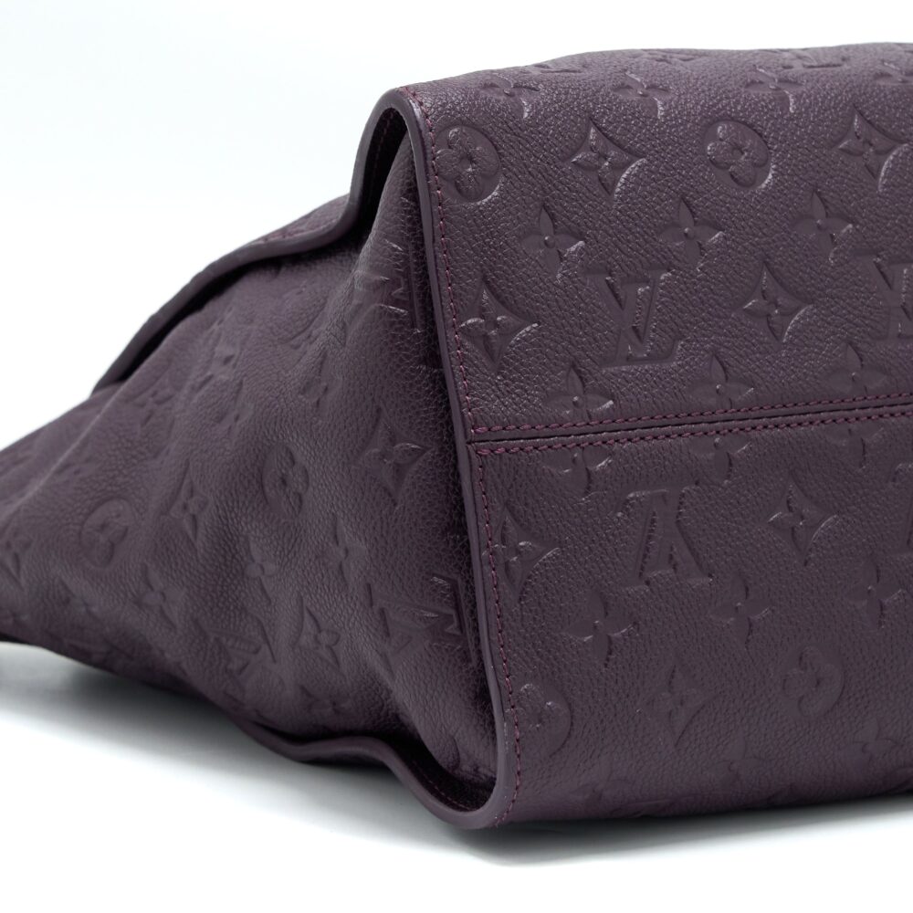 AAA Replica Louis Vuitton LV PETILLANCE TOTE BAG MONOGRAM EMPREINTE DARK PURPLE GHW