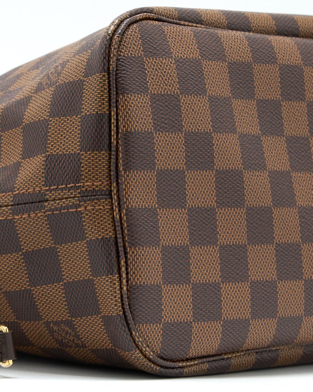 AAA Replica Louis Vuitton LV NEVERFULL MM DAMIER EBENE GHW WITH INITIAL S.S