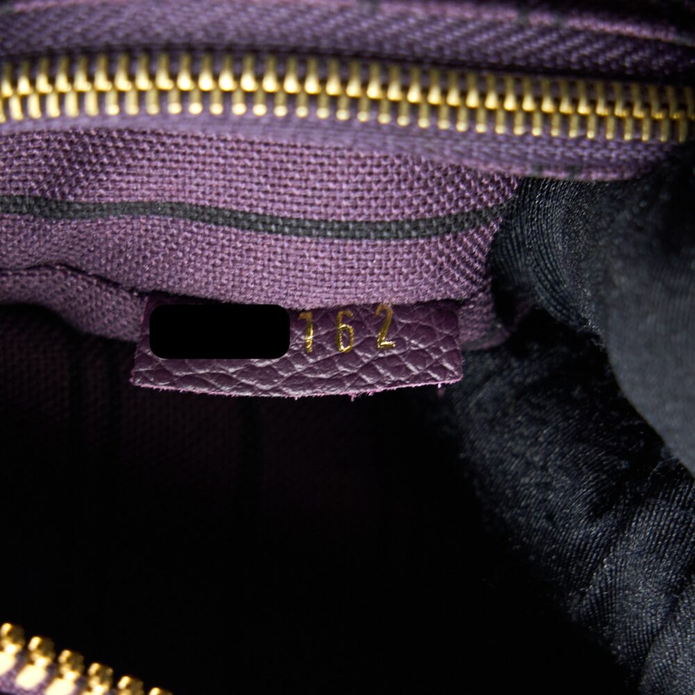AAA Replica Louis Vuitton LV PETILLANCE TOTE BAG MONOGRAM EMPREINTE DARK PURPLE GHW