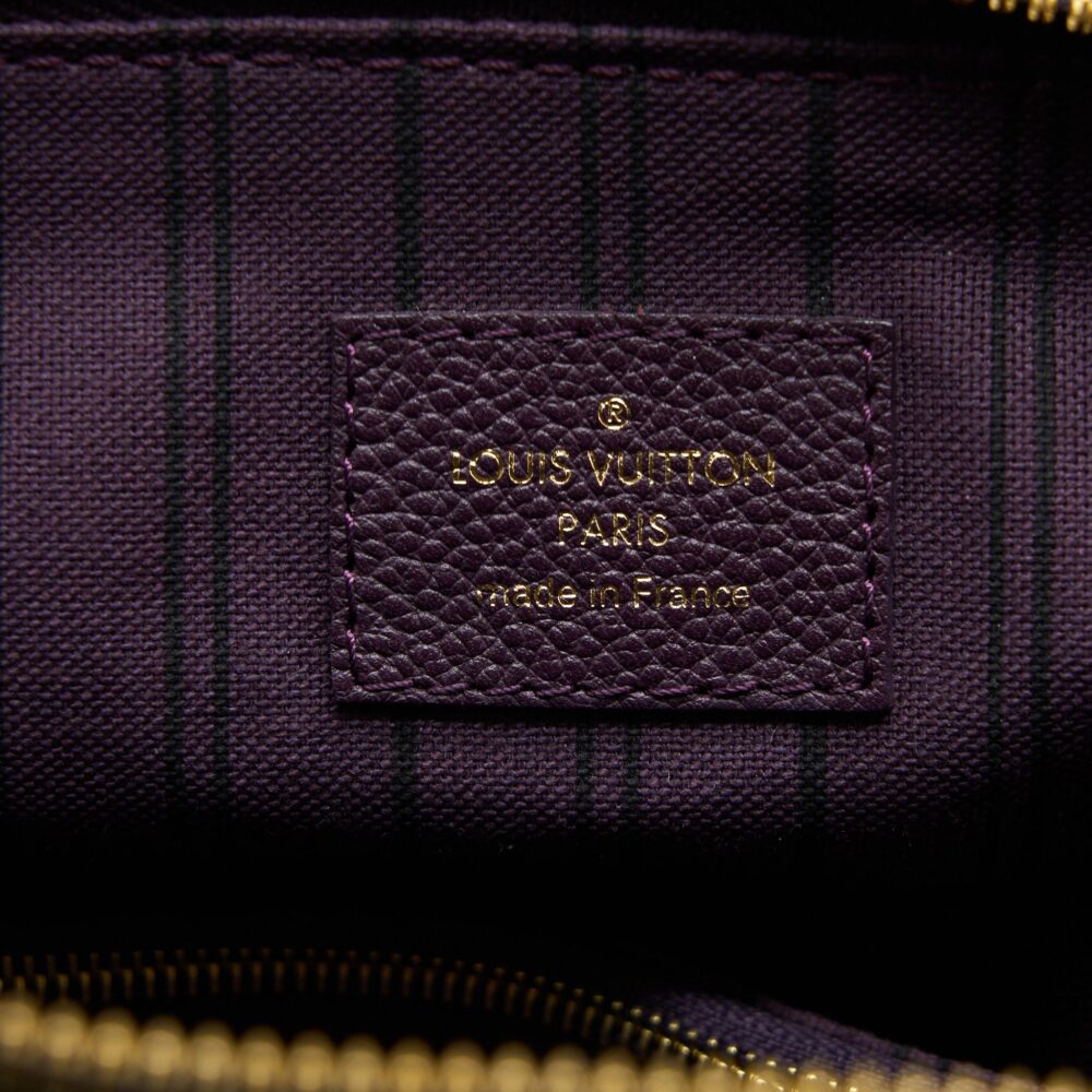 AAA Replica Louis Vuitton LV PETILLANCE TOTE BAG MONOGRAM EMPREINTE DARK PURPLE GHW