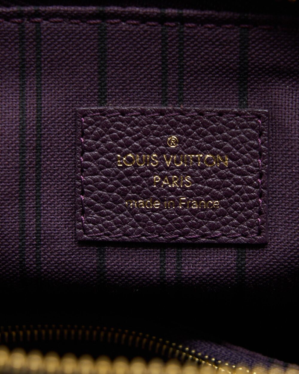 AAA Replica Louis Vuitton LV PETILLANCE TOTE BAG MONOGRAM EMPREINTE DARK PURPLE GHW