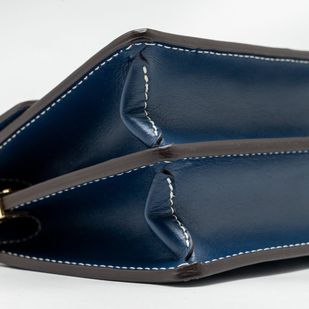 AAA Replica Louis Vuitton LV MINI DAUPHINE DENIM BLUE GHW