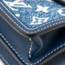 AAA Replica Louis Vuitton LV MINI DAUPHINE DENIM BLUE GHW