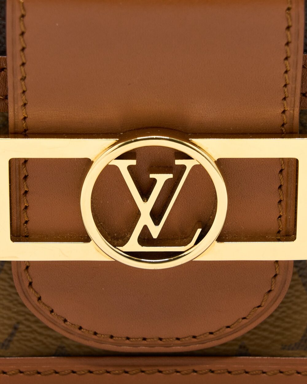 AAA Replica Louis Vuitton LV MINI DAUPHINE MONOGRAM REVERSE CANVAS GHW