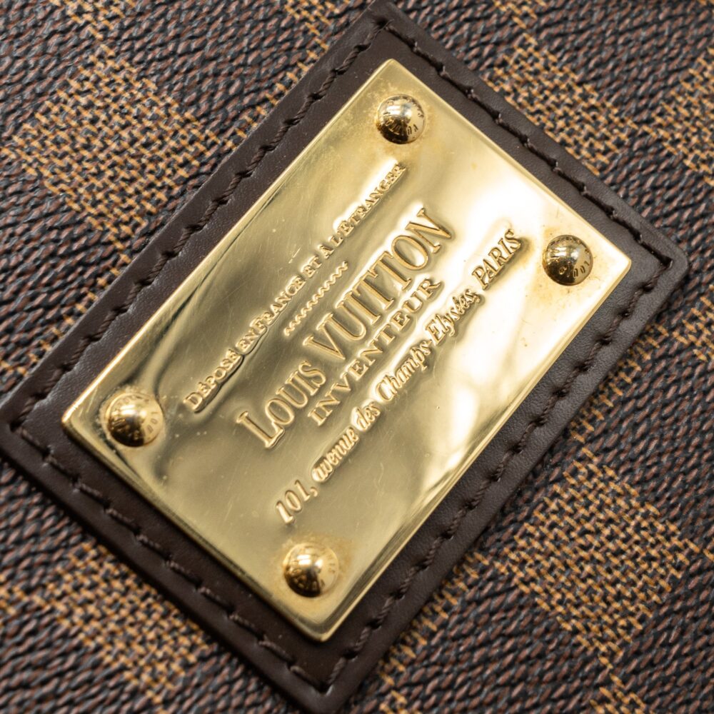 AAA Replica Louis Vuitton LV HAMSTEAD TOTE BAG DAMIER EBENE GHW