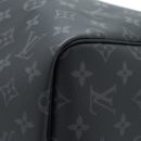 AAA Replica Louis Vuitton LV KEEPALL 55 WITH SHOULDER STRAP MONOGRAM ECLIPSE CANVAS SHW