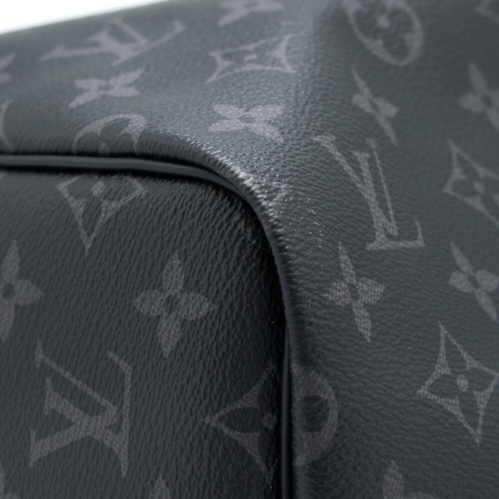 AAA Replica Louis Vuitton LV KEEPALL 55 WITH SHOULDER STRAP MONOGRAM ECLIPSE CANVAS SHW