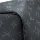 AAA Replica Louis Vuitton LV KEEPALL 55 WITH SHOULDER STRAP MONOGRAM ECLIPSE CANVAS SHW