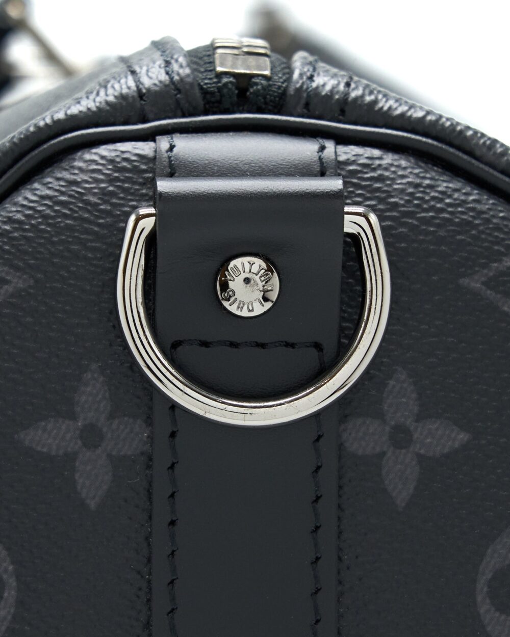 AAA Replica Louis Vuitton LV KEEPALL 55 WITH SHOULDER STRAP MONOGRAM ECLIPSE CANVAS SHW