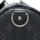 AAA Replica Louis Vuitton LV KEEPALL 55 WITH SHOULDER STRAP MONOGRAM ECLIPSE CANVAS SHW