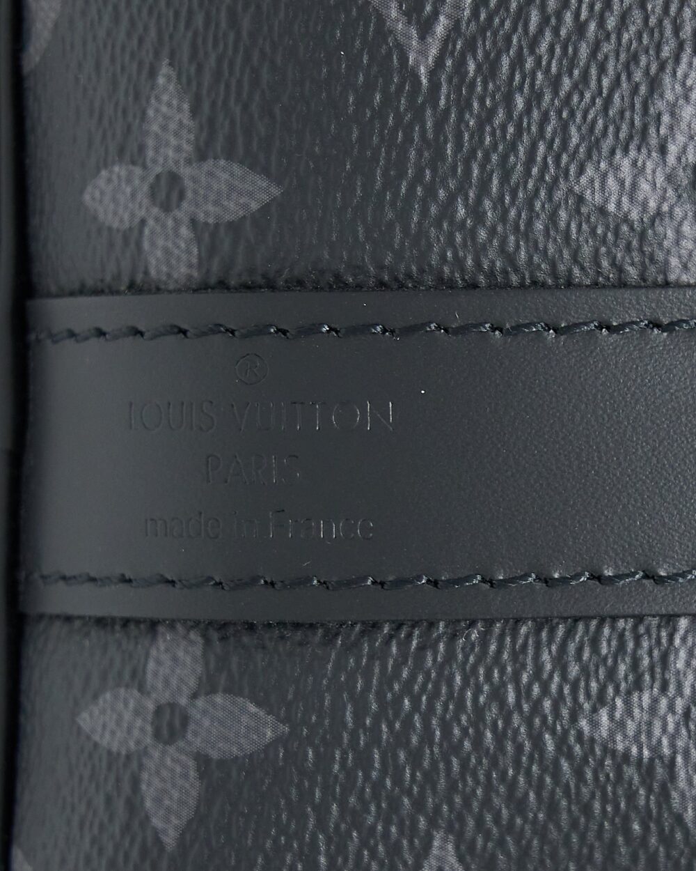 AAA Replica Louis Vuitton LV KEEPALL 55 WITH SHOULDER STRAP MONOGRAM ECLIPSE CANVAS SHW