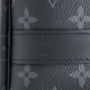 AAA Replica Louis Vuitton LV KEEPALL 55 WITH SHOULDER STRAP MONOGRAM ECLIPSE CANVAS SHW