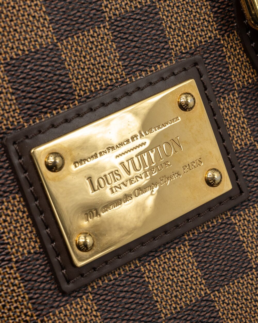AAA Replica Louis Vuitton LV HAMPSTEAD TOTE BAG DAMIER EBENE GHW