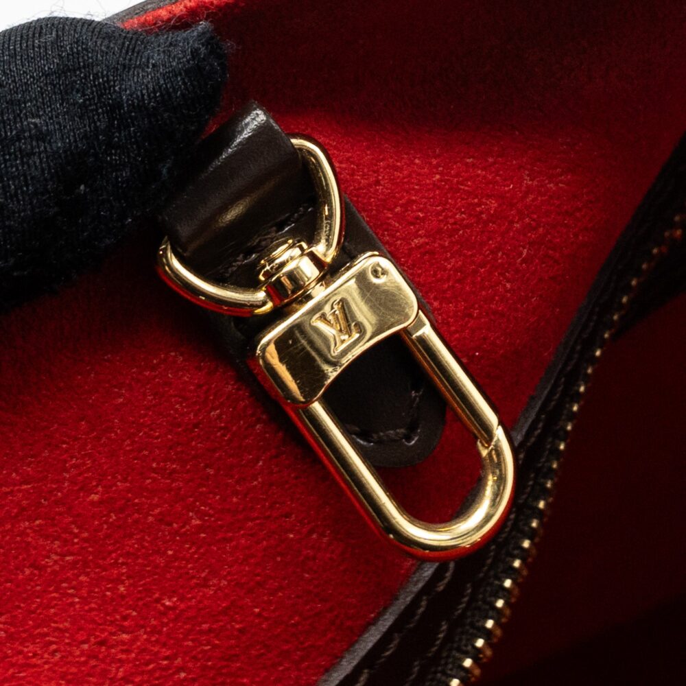 AAA Replica Louis Vuitton LV HAMSTEAD TOTE BAG DAMIER EBENE GHW