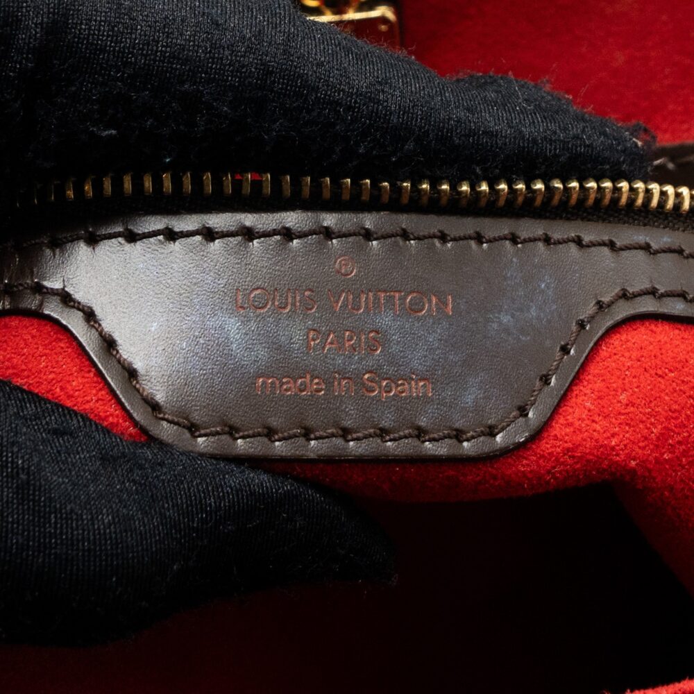 AAA Replica Louis Vuitton LV HAMSTEAD TOTE BAG DAMIER EBENE GHW