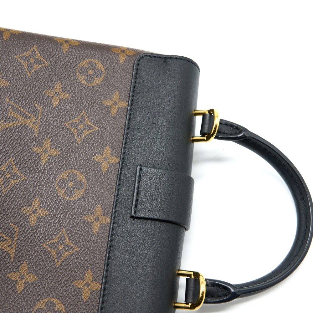 AAA Replica Louis Vuitton LV LOCKY BB MONOGRAM CANVAS/LEATHER BLACK GHW