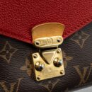 AAA Replica Louis Vuitton LV PALLAS CHAIN BAG MONOGRAM CANVAS / CALFSKIN RED GHW