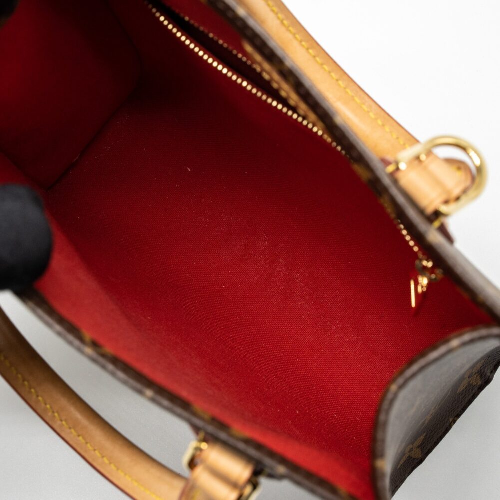 AAA Replica Louis Vuitton LV SAC PLAT BB MONOGRAM CANVAS GHW (NEW VERSION)