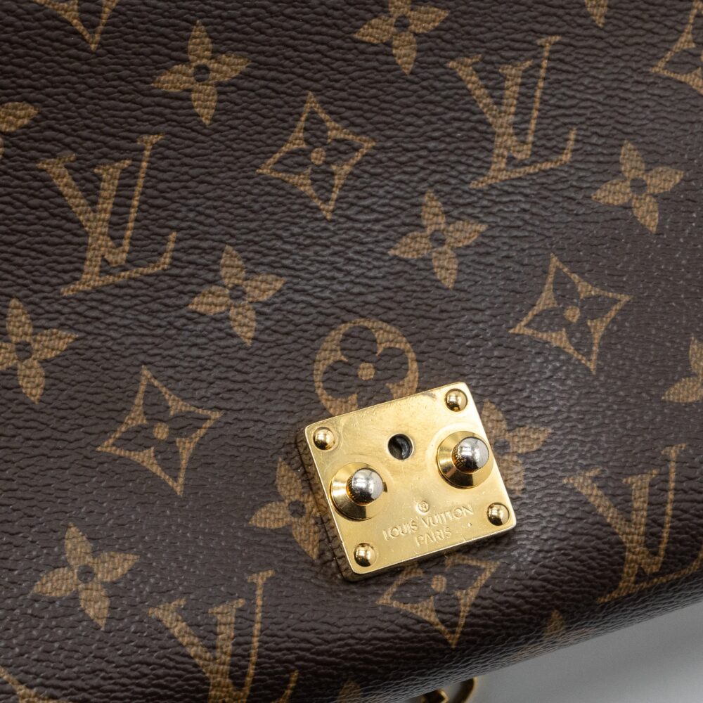 AAA Replica Louis Vuitton LV PALLAS CHAIN BAG MONOGRAM CANVAS / CALFSKIN RED GHW