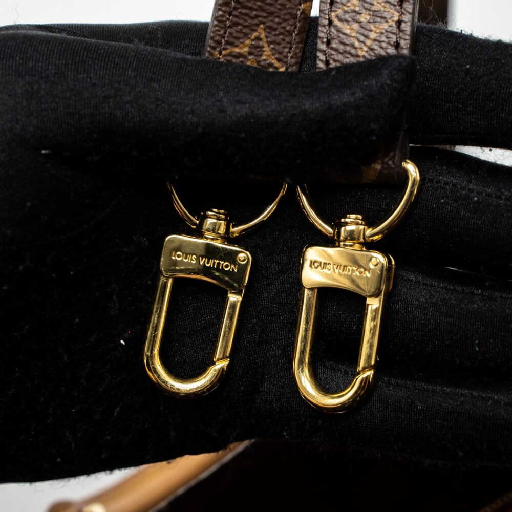 AAA Replica Louis Vuitton LV SAC PLAT BB MONOGRAM CANVAS GHW (NEW VERSION)