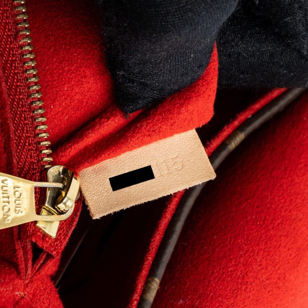 AAA Replica Louis Vuitton LV PALLAS CHAIN BAG MONOGRAM CANVAS / CALFSKIN RED GHW