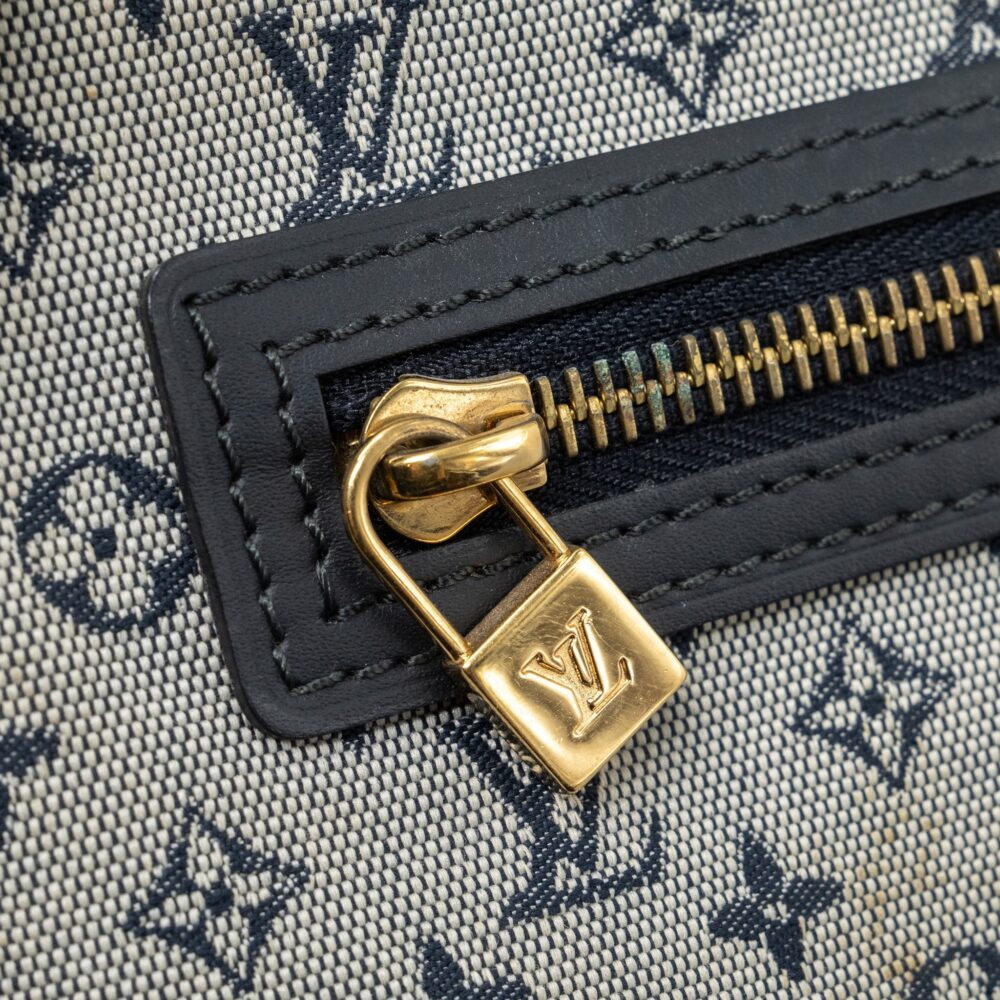 AAA Replica Louis Vuitton LV VINTAGE ZIP TOTE BAG FABRIC BLUE GHW
