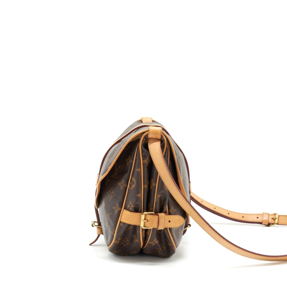 AAA Replica Louis Vuitton LV VINTAGE DOUBLE SIDE CROSSBODY BAG MONOGRAM CANVAS GHW