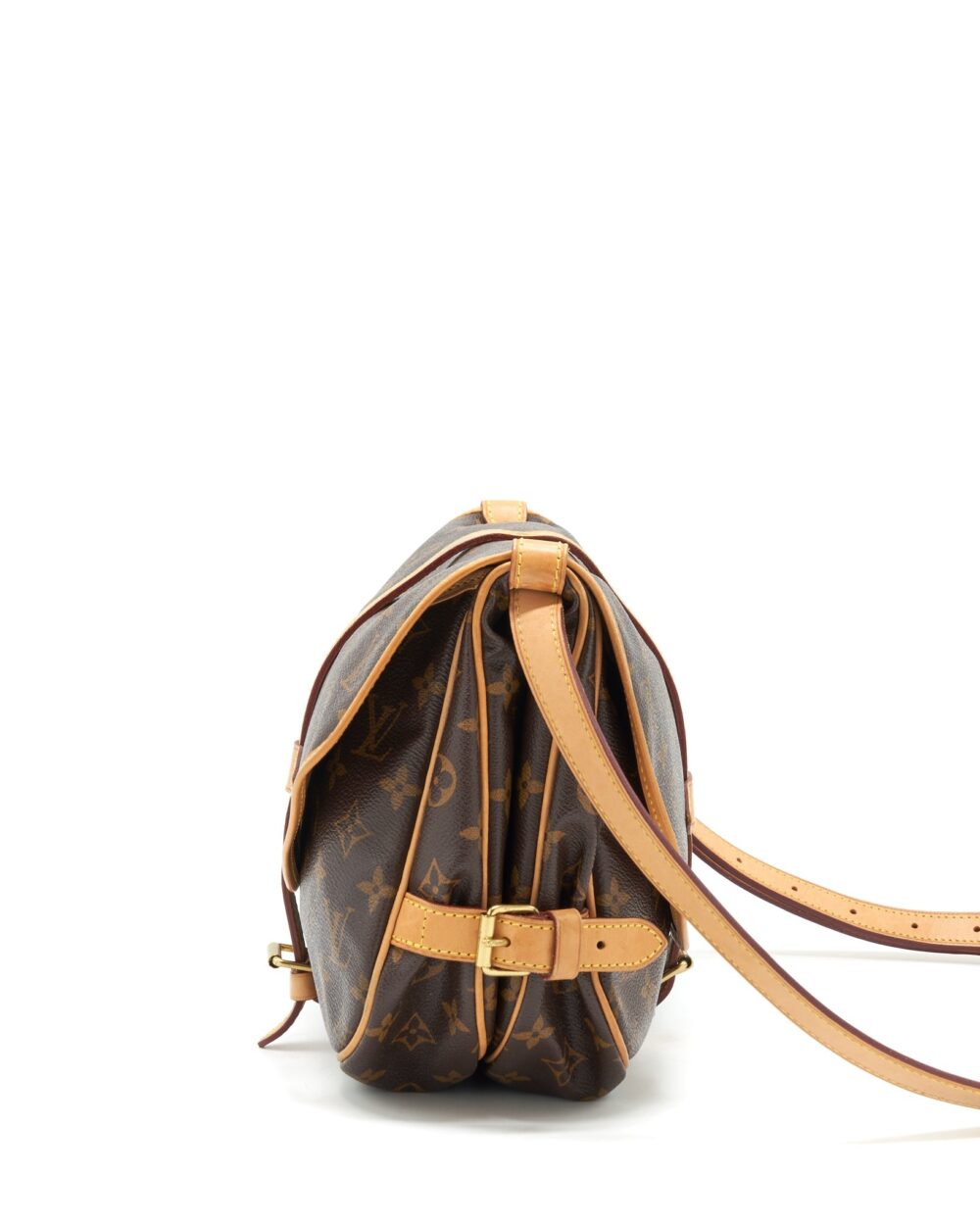 AAA Replica Louis Vuitton LV VINTAGE DOUBLE SIDE CROSSBODY BAG MONOGRAM CANVAS GHW