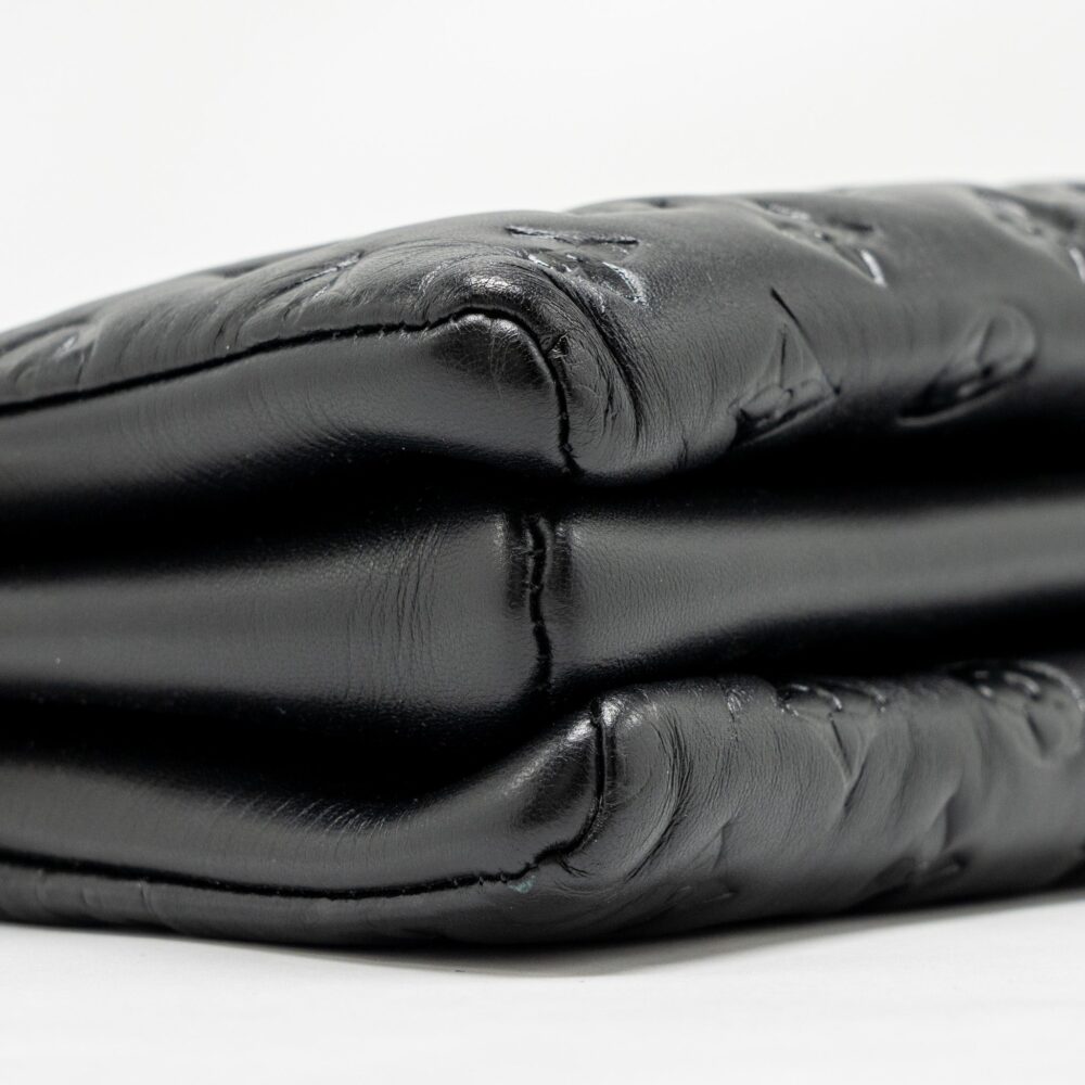 AAA Replica Louis Vuitton LV COUSSIN PM LAMBSKIN BLACK GHW