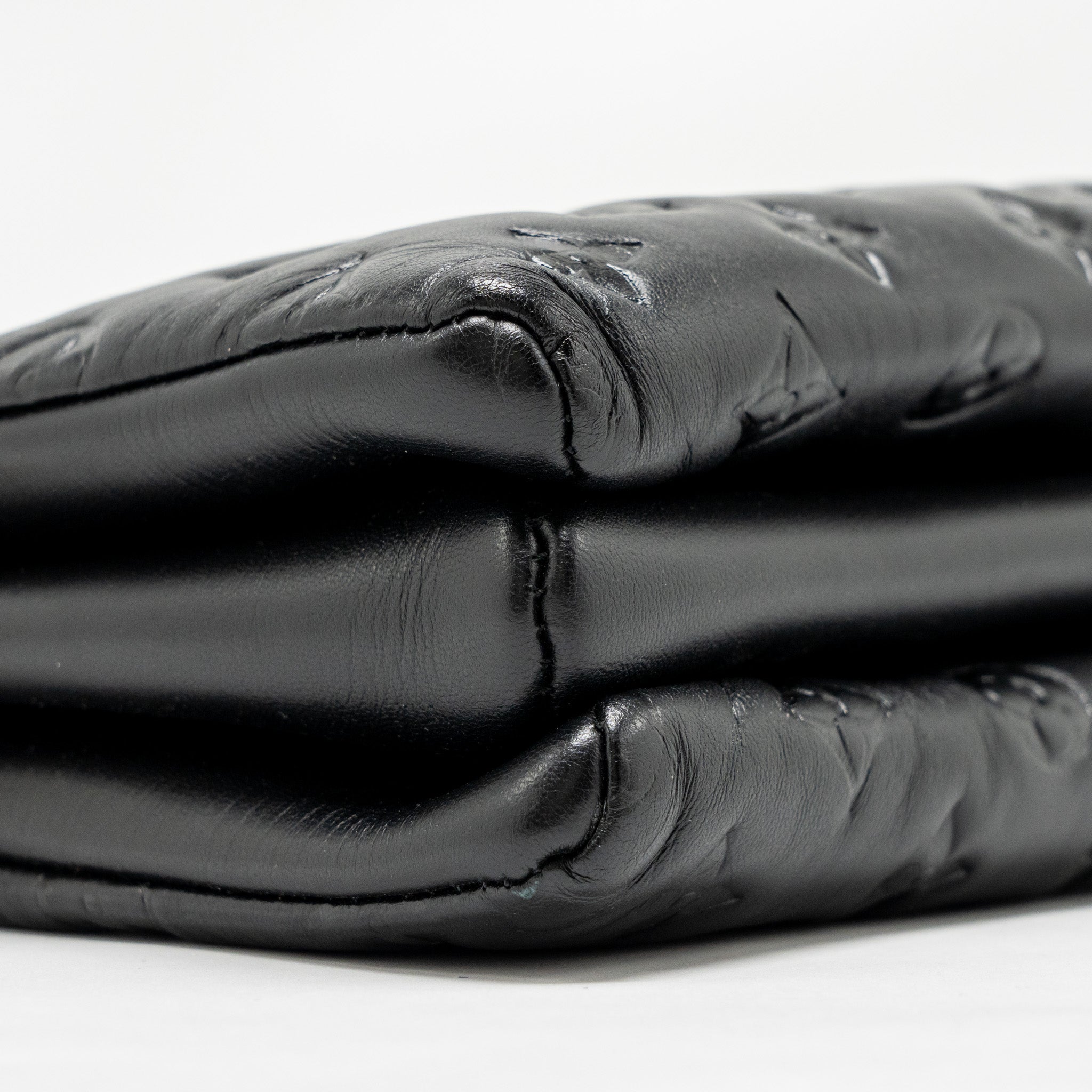 AAA Replica Louis Vuitton LV COUSSIN PM LAMBSKIN BLACK GHW