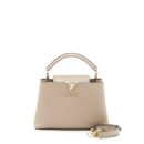 AAA Replica Louis Vuitton LV CAPUCINES BB TAURILLON GALET GHW