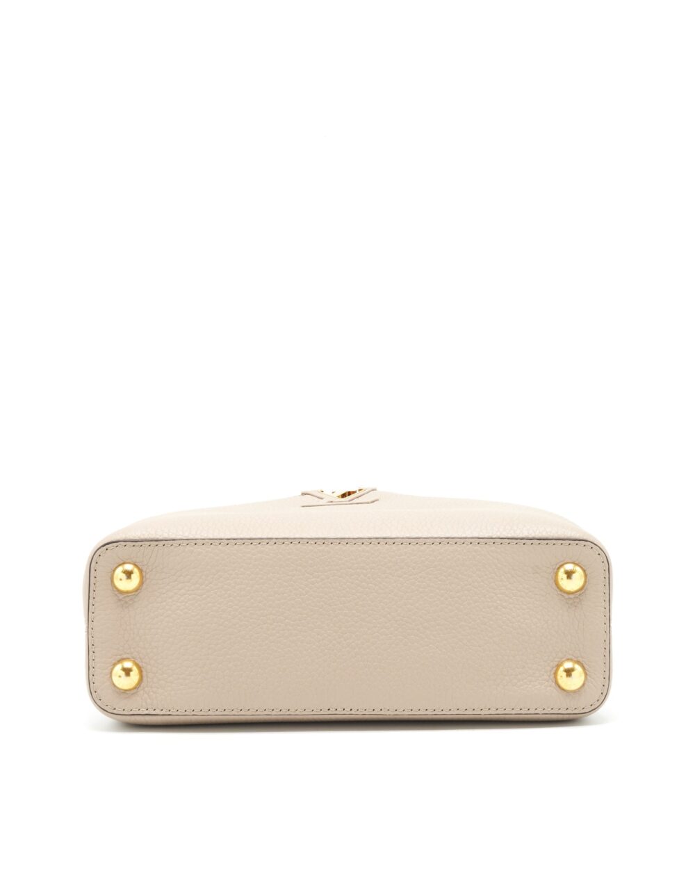 AAA Replica Louis Vuitton LV CAPUCINES BB TAURILLON GALET GHW