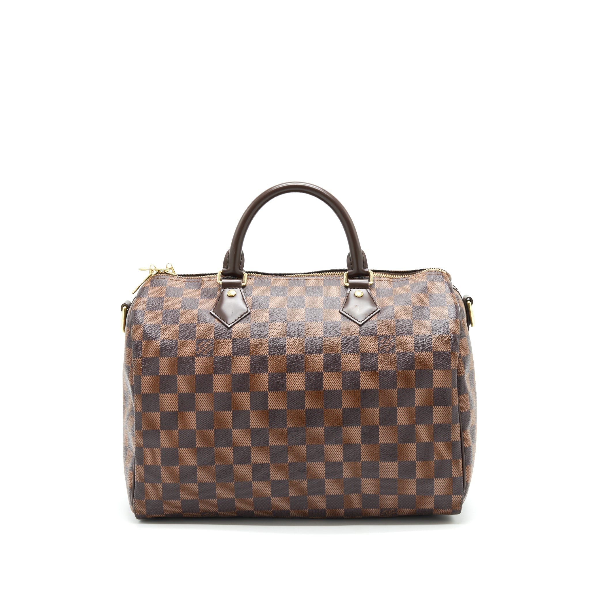 AAA Replica Louis Vuitton LV SPEEDY BANDOULIERE 30 DAMIER EBENE