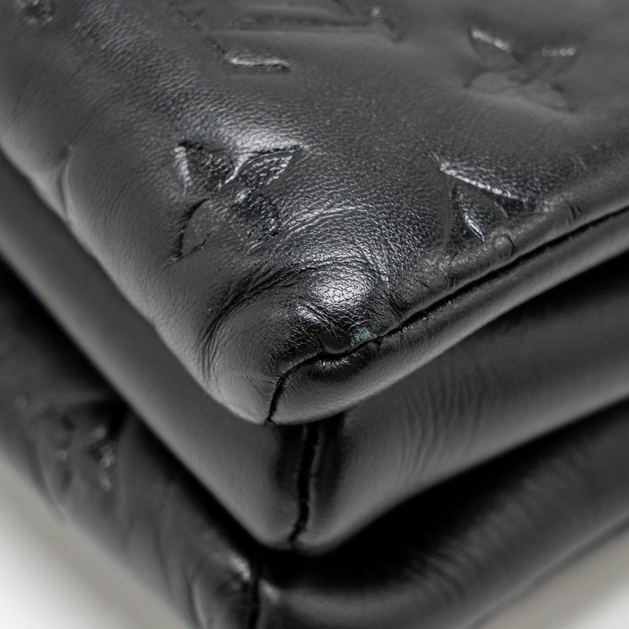 AAA Replica Louis Vuitton LV COUSSIN PM LAMBSKIN BLACK GHW