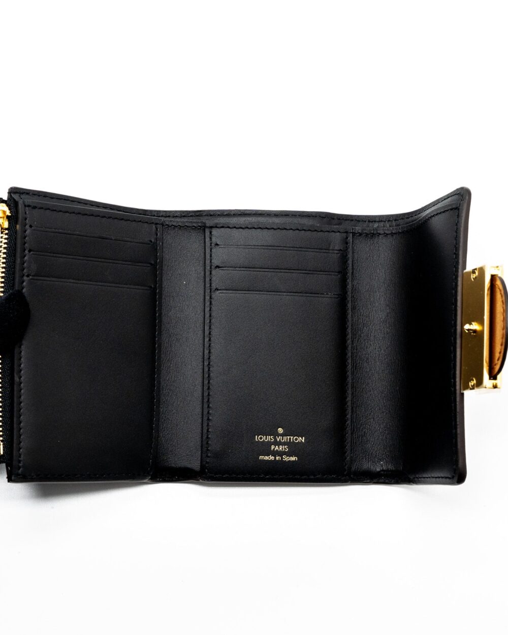 AAA Replica Louis Vuitton LV DAUPHINE COMPACT WALLET MONOGRAM CANVAS GHW