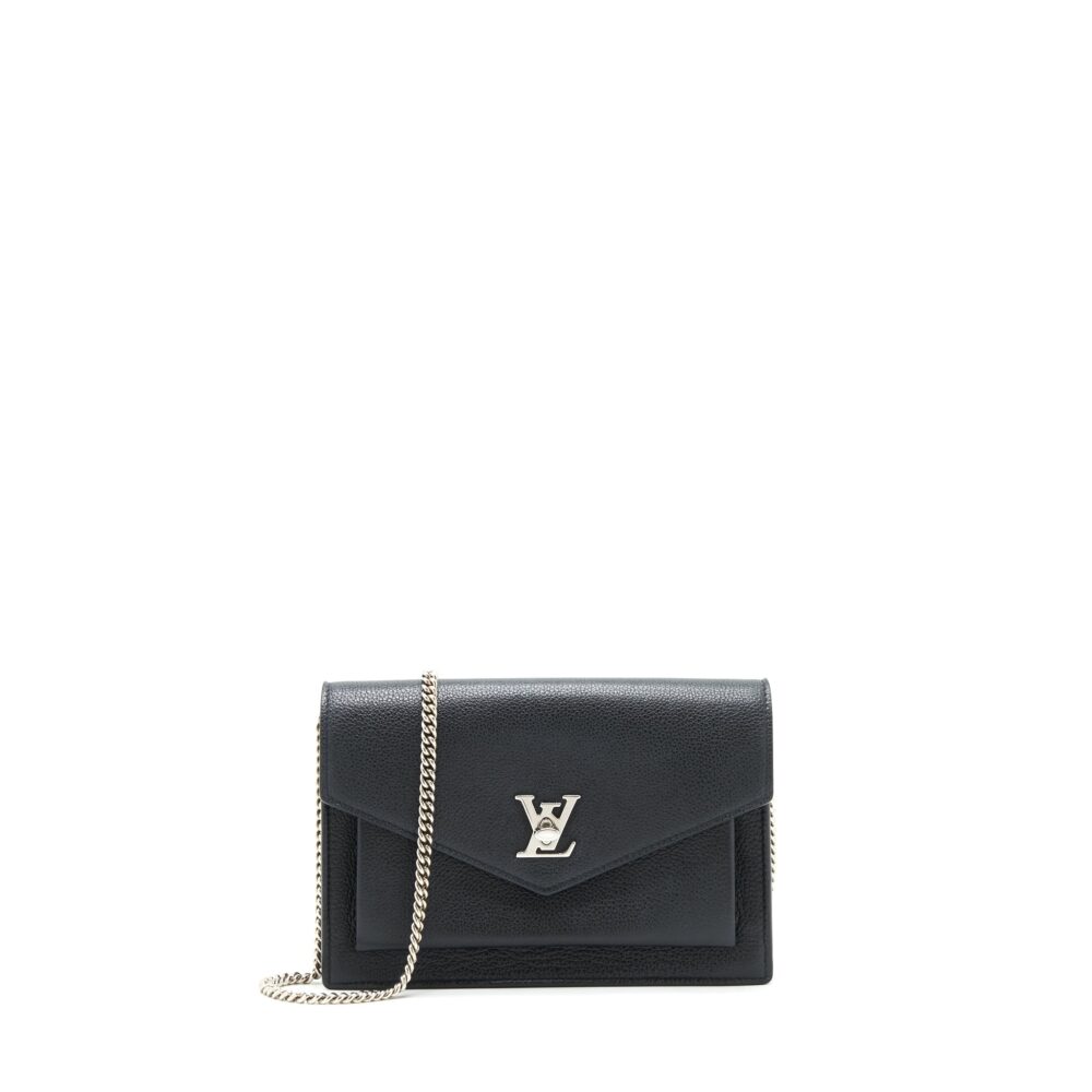 AAA Replica Louis Vuitton LV THE MY LOCKME CHAIN CROSSBODY BAG BLACK