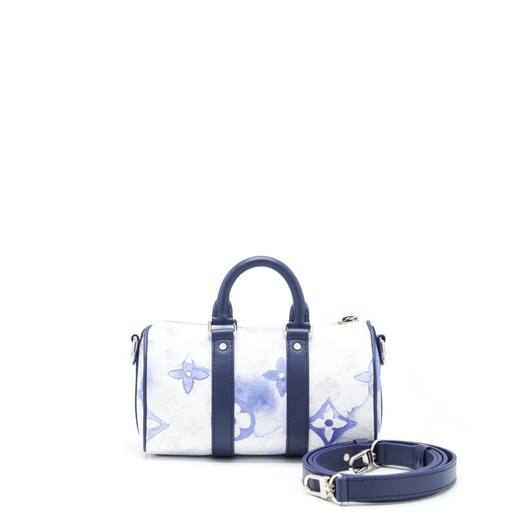 AAA Replica Louis Vuitton LV KEEPALL XS MONOGRAM WATERCOLOR BLUE CANVAS SHW