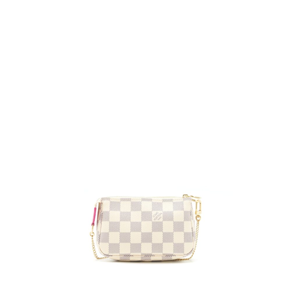 AAA Replica Louis Vuitton LV CHRISTMAS LIMITED MINI POCHETTE ACCESSORIES DAMIER AZUR CANVAS