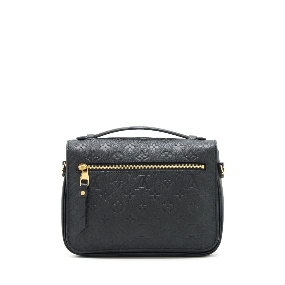 AAA Replica Louis Vuitton LV METIS POCHETTE MONOGRAM EMPREINTE BLACK GHW