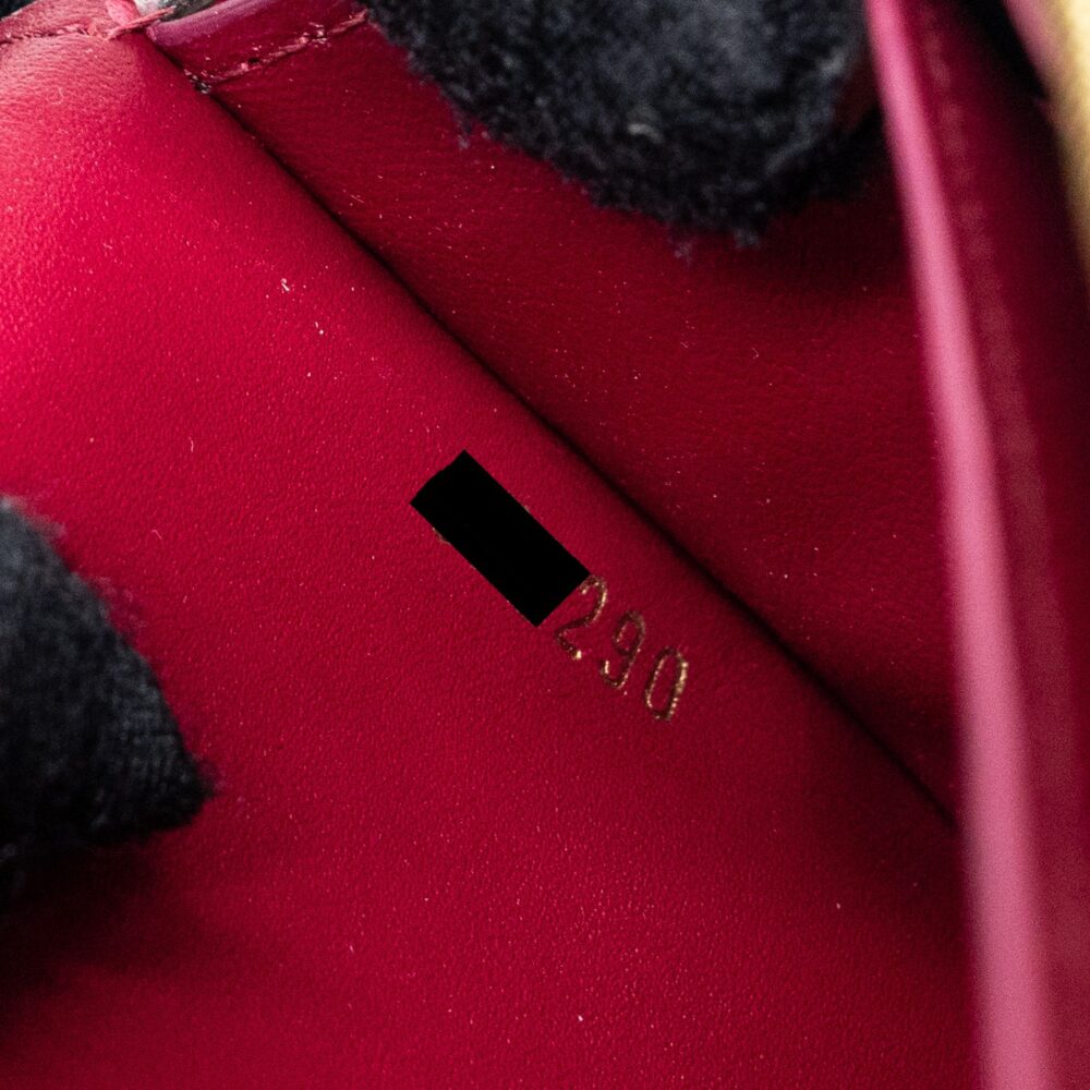 AAA Replica Louis Vuitton LV FLORE CHAIN WALLET MONOGRAM CANVAS/ DARK RED GHW