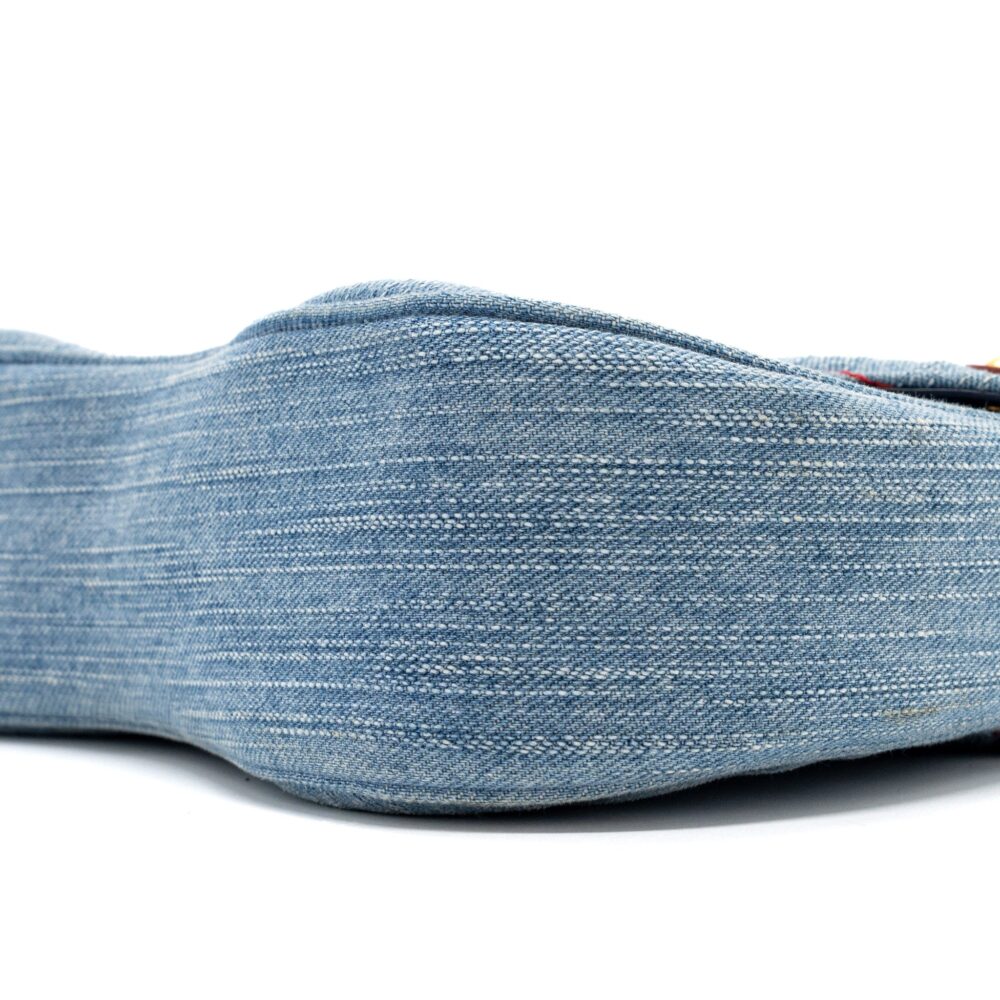 AAA Replica Louis Vuitton LV NEW WAVE FLAP CHAIN BAG LIMITED EDITION DENIM BLUE/ MULTICOLOR GHW