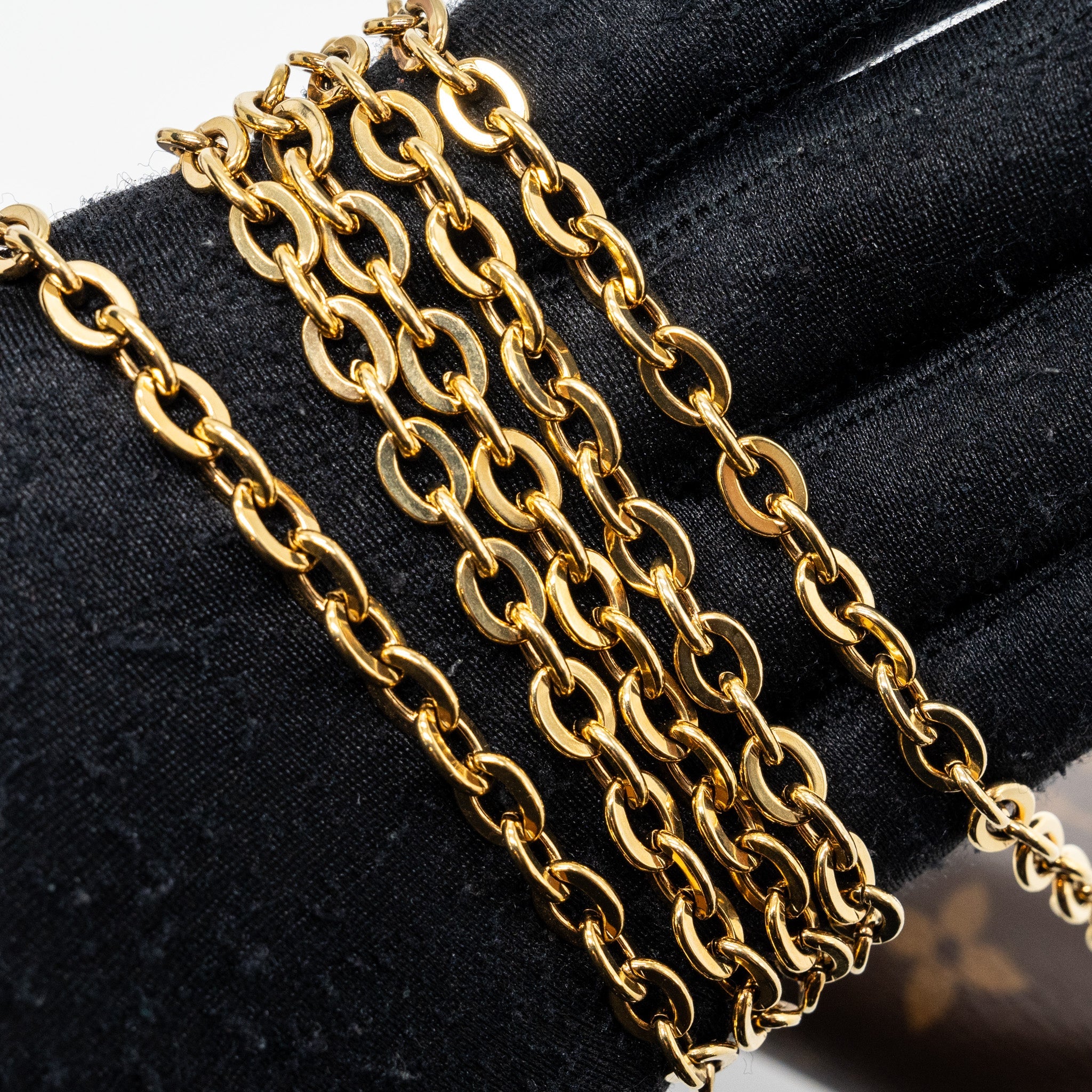 AAA Replica Louis Vuitton LV FLORE CHAIN WALLET MONOGRAM CANVAS/ DARK RED GHW