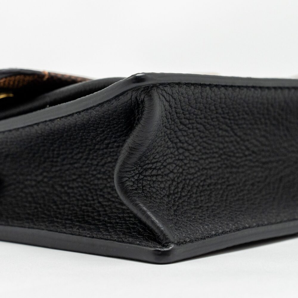 AAA Replica Louis Vuitton LV VAVIN CHAIN WALLET DAMIER EBENE CANVAS GHW
