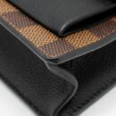 AAA Replica Louis Vuitton LV VAVIN CHAIN WALLET DAMIER EBENE CANVAS GHW