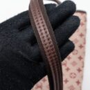 AAA Replica Louis Vuitton LV VINTAGE FLAP SHOULDER BAG FABRIC / LEATHER DARK PINK GHW