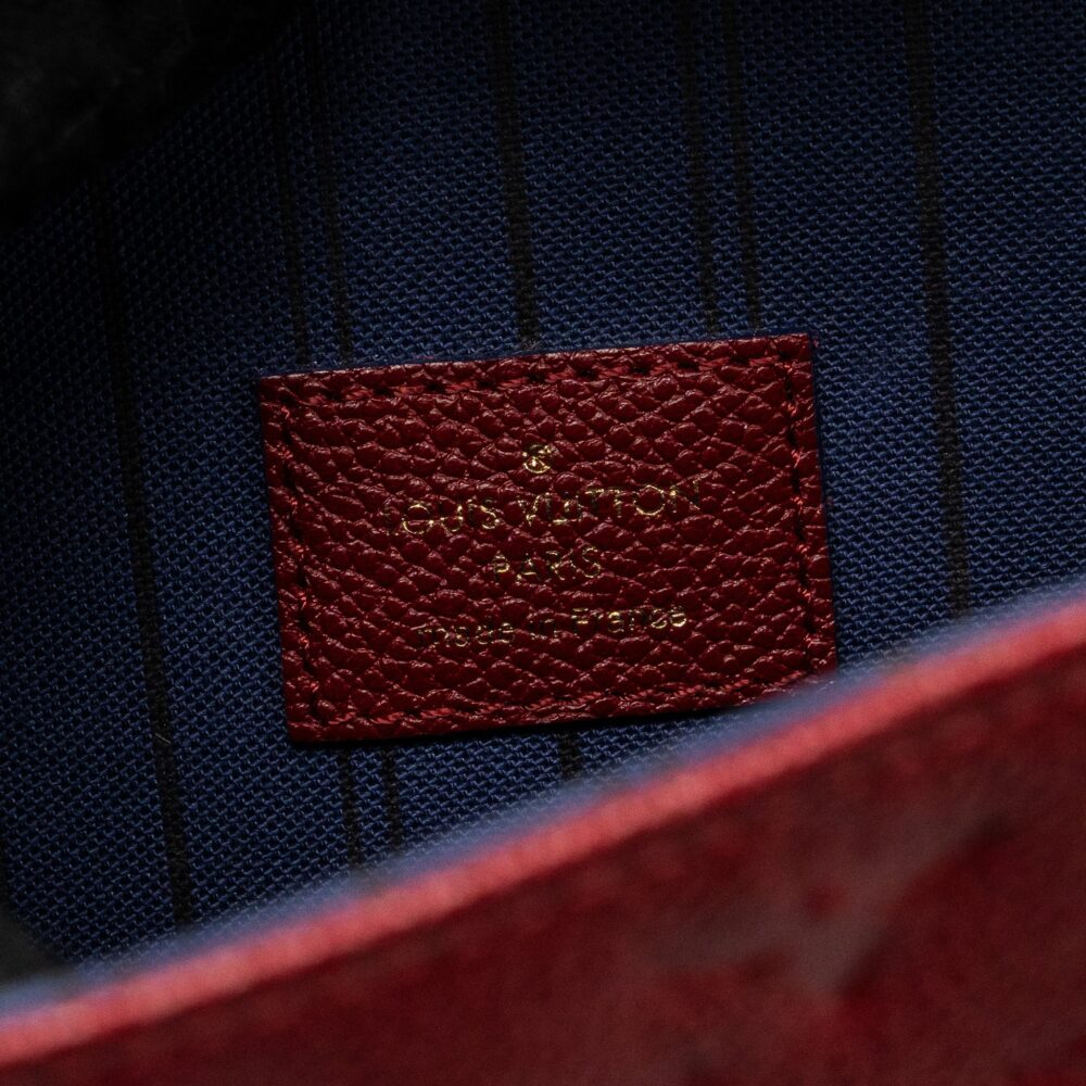 AAA Replica Louis Vuitton LV POCHETTE MÉTIS MONOGRAM EMPREINTE RED GHW